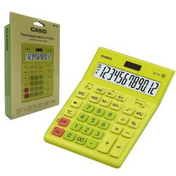 Калькулятор настольный полноразмерный Casio GR-12C-GN 12-разрядный салатовый